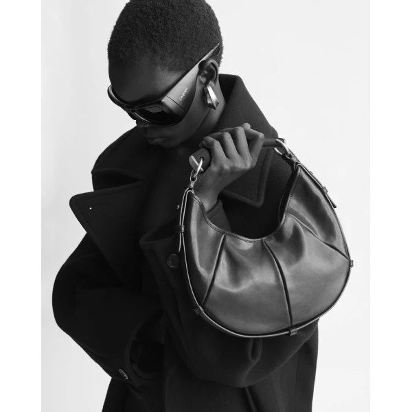 Brown Saint Laurent Mombasa Small in Pony Hair Leather, view 2 | Shoulder & Crossbody Bags