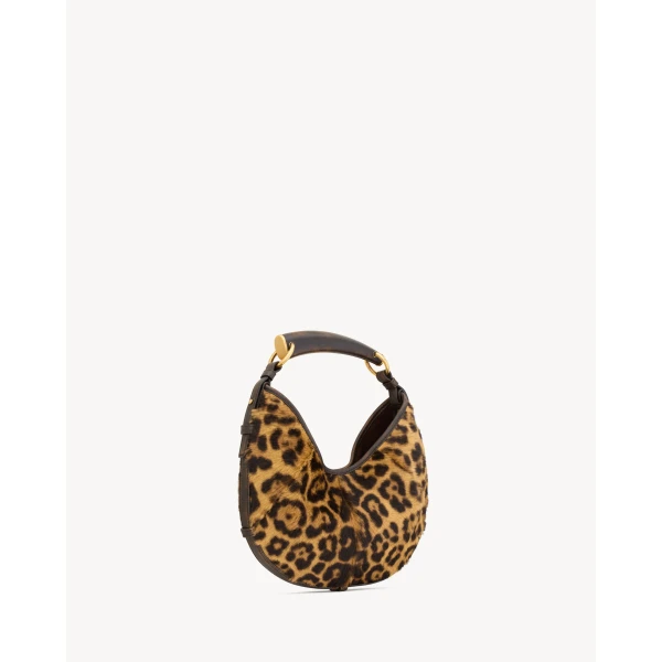 Brown Saint Laurent Mombasa Small in Pony Hair Leather, view 5 | Shoulder & Crossbody Bags