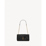 Black Saint Laurent Niki Chain Pouch in Vintage Leather, Black | Clutch Bags