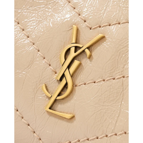 Beige Saint Laurent Niki Mini Shopping in Vintage Leather, Clear Beige, view 5 | Totes & Top-Handle Bags