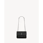 Black Saint Laurent Niki Mini in Vintage Leather, Black | Mini Bags
