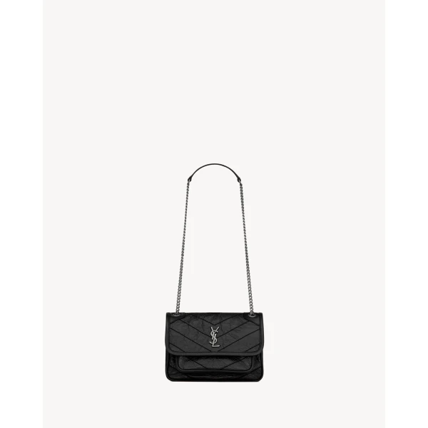 Niki Mini in Vintage Leather, Black