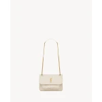 White Saint Laurent Niki Mini in Vintage Leather, White | Mini Bags