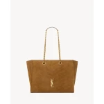Brown Saint Laurent Niki Shopping in Suede | Totes & Top-Handle Bags