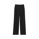 Black Saint Laurent Pants in Grain de Poudre | Tailored pants