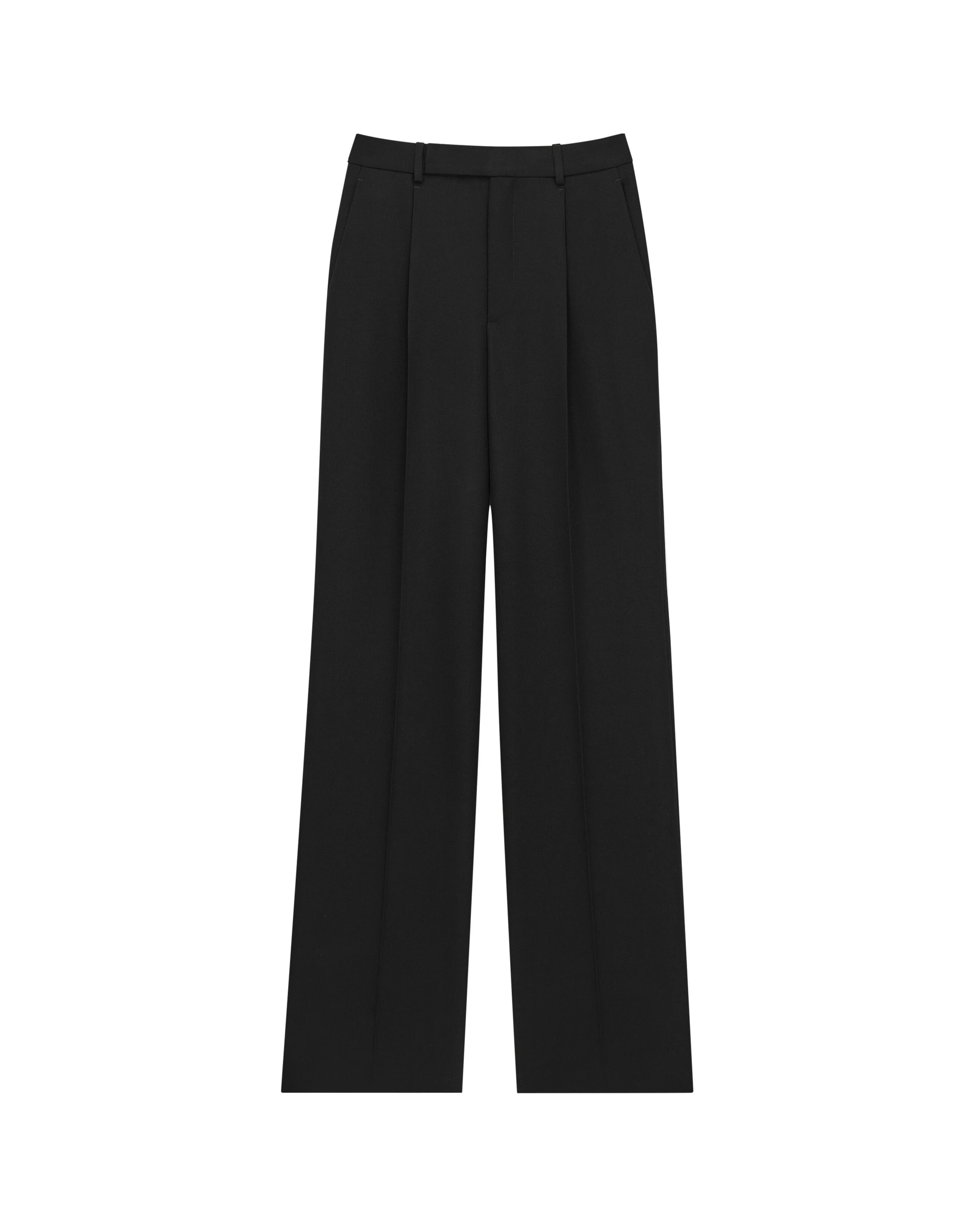 Saint Laurent Pants in Grain de Poudre Black Saint Laurent Pants in Grain de Poudre | Tailored pants