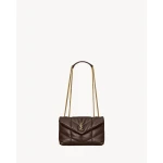 Brown Saint Laurent Puffer Toy in Lambskin | Mini Bags