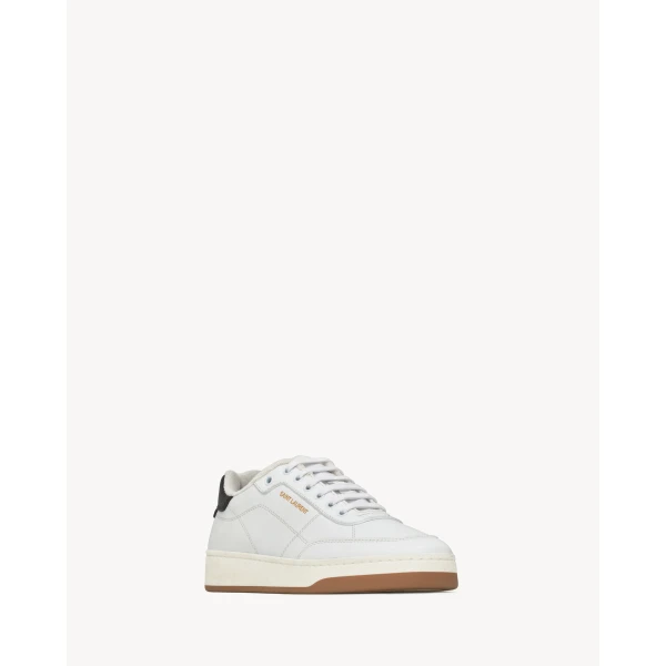 Multicolour Saint Laurent SL/61 Sneakers in Smooth Leather, view 3 | Sneakers