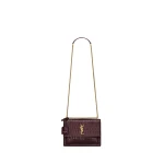 Saint Laurent SUNSET MEDIUM IN CROCODILE-EMBOSSED LEATHER | Shoulder & Crossbody Bags