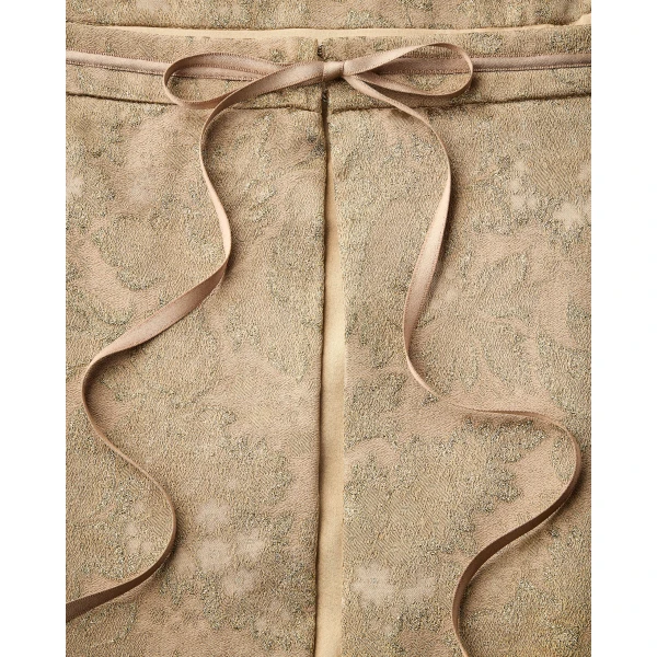 Beige Saint Laurent Shift Top in Brocade, view 3 | Tops