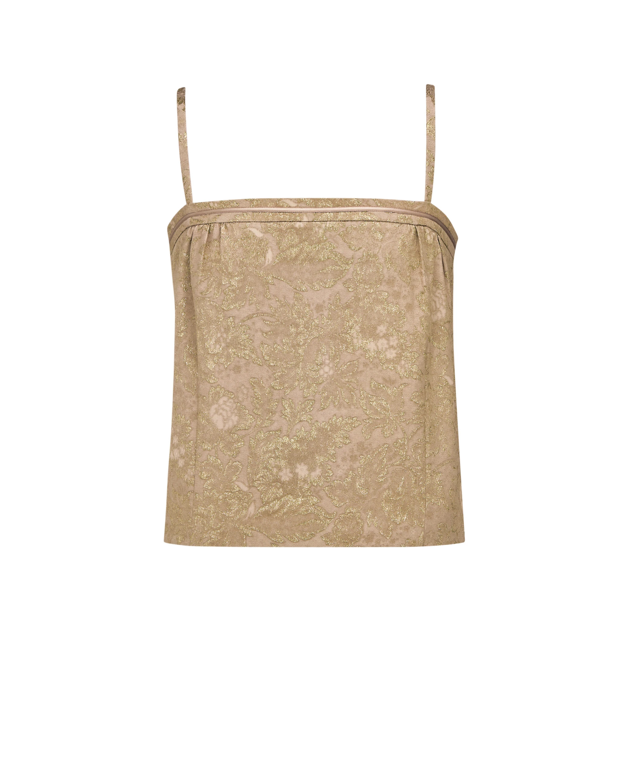 Saint Laurent Shift Top in Brocade Beige Saint Laurent Shift Top in Brocade | Tops
