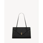 Black Saint Laurent Simone Medium in Soft Leather | Shoulder & Crossbody Bags