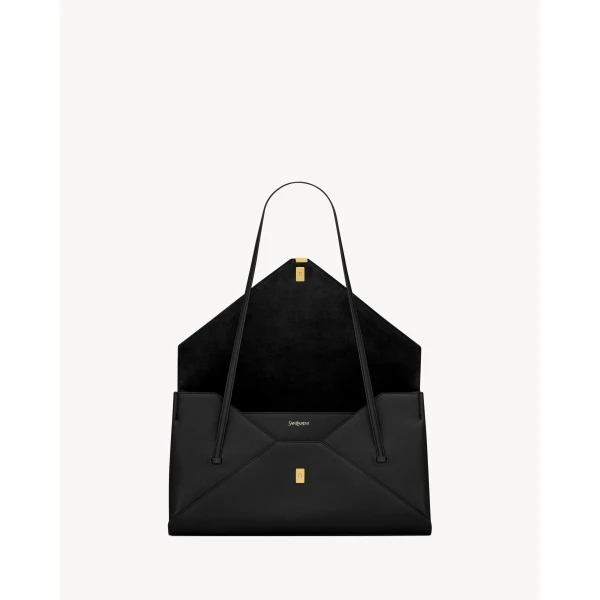 Black Saint Laurent Simone Medium in Soft Leather, view 5 | Shoulder & Crossbody Bags