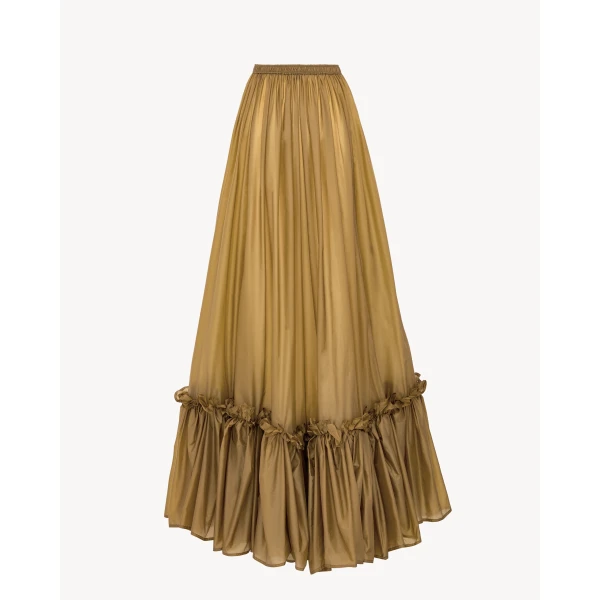 Beige Saint Laurent Skirt in Nylon, view 2 | Skirts