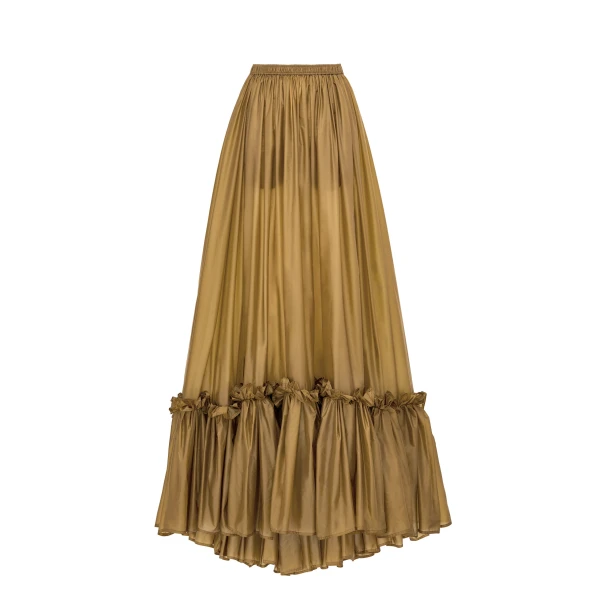Beige Saint Laurent Skirt in Nylon | Skirts