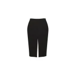 Multicolour Saint Laurent Split Pencil Skirt in Chalk-Stripe Wool Mélange | Pencil Skirts
