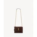 Brown Saint Laurent Sunset Medium in Suede | Shoulder & Crossbody Bags