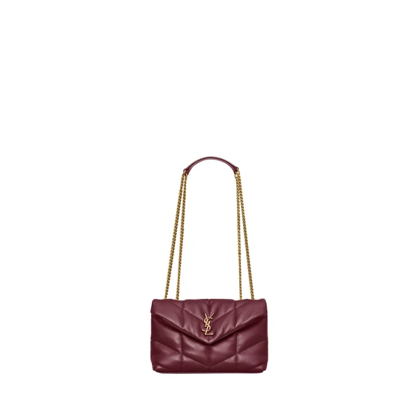Red Saint Laurent Toy PUFFER in lambskin | Mini Bags