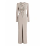 Sandra Mansour Anchor Dress in Taupe