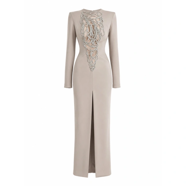 Anchor Dress in Taupe