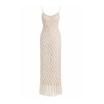 Sandra Mansour Bearing Dress in Off White