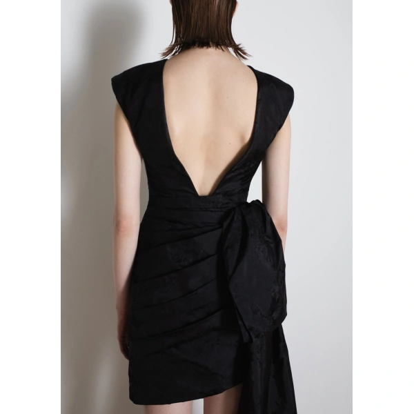 Sandra Mansour Blackout Dress in Black, view 3