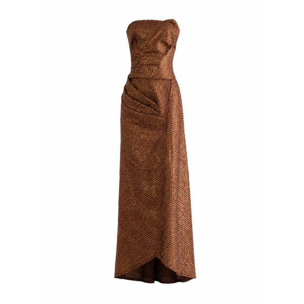 Cadence Dress in Bronze