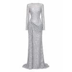 Sandra Mansour Centered Dress in Silver