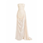 Sandra Mansour Clarté Dress in Beige