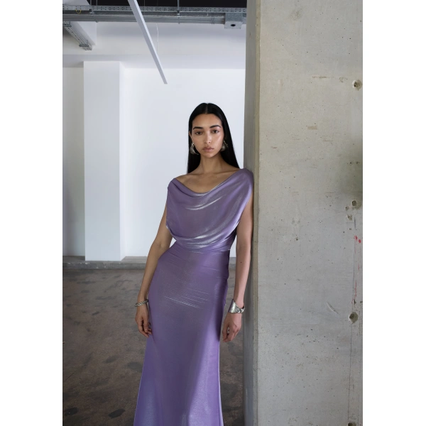 Sandra Mansour Corps Libre Dress in Lilac, view 2