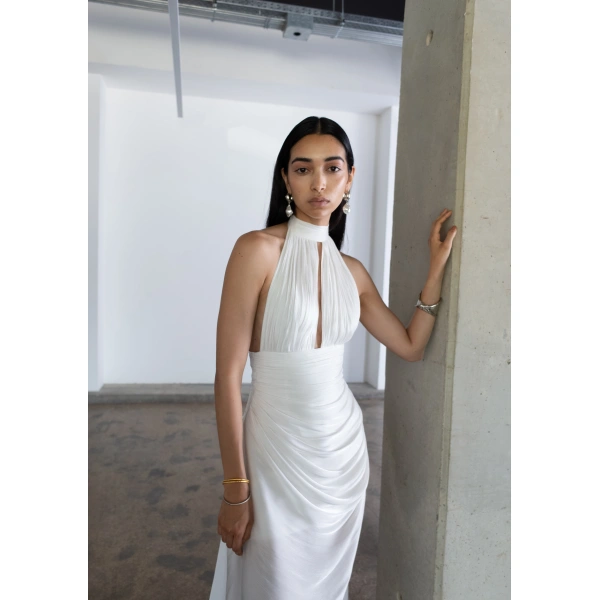 Sandra Mansour Dans le Blanc Dress in White, view 2