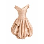 Sandra Mansour À Demi Dress in Peach
