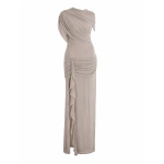 Sandra Mansour Drift Dress in Taupe