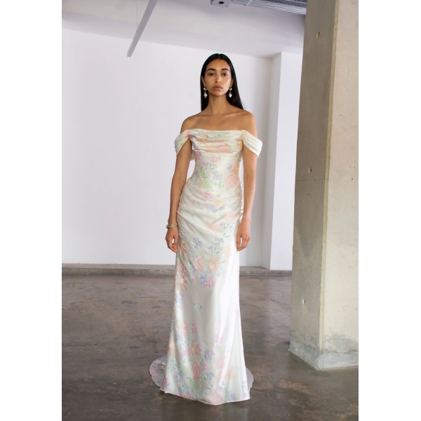 Sandra Mansour Fleur Sèche Dress in Floral Print, view 2