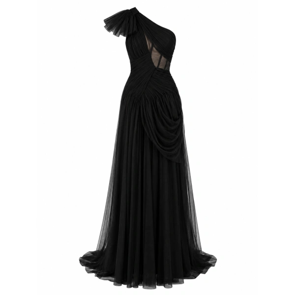 Sandra Mansour Framed Dress in Black