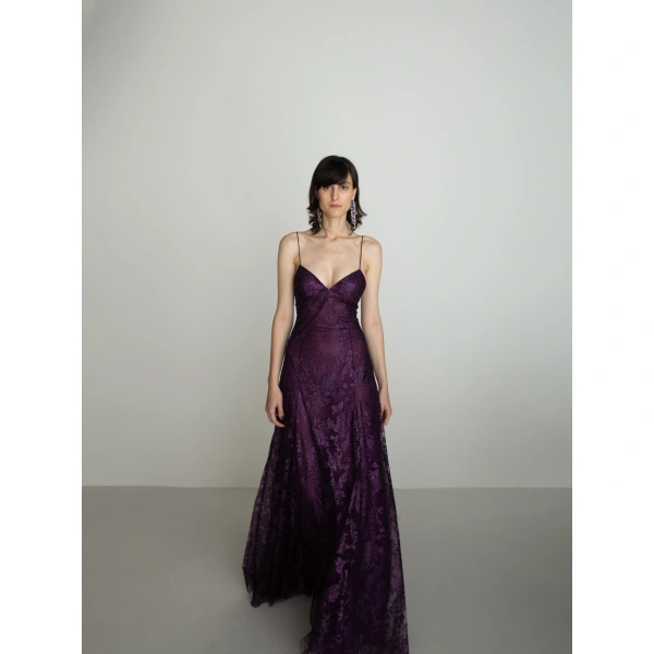 Sandra Mansour Gaze Dress in Violet, view 2