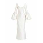 Sandra Mansour La Prudence Dress in Off White