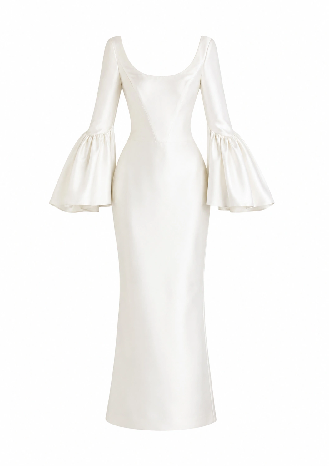 Sandra Mansour La Prudence Dress in Off White | Midi Dresses | Coveti Sandra Mansour La Prudence Dress in Off White