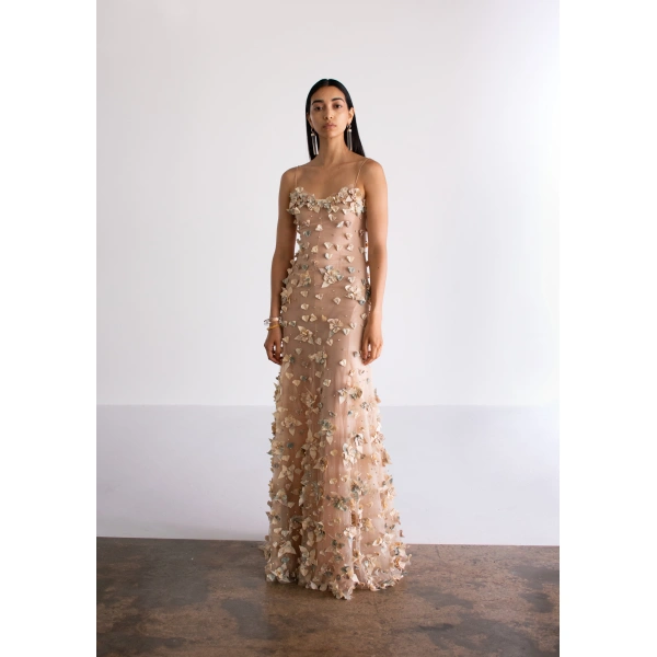 Sandra Mansour Lettre à soi Dress in Peach, view 2
