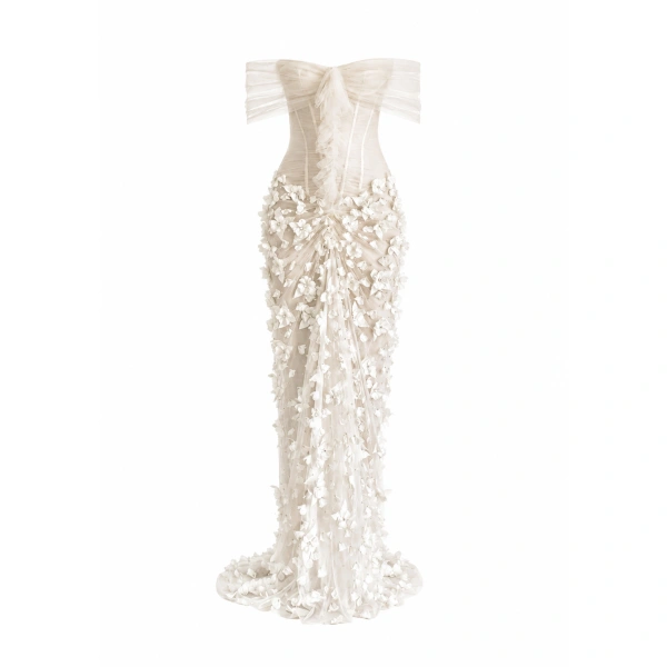 Lumière Rasante Dress in Off White