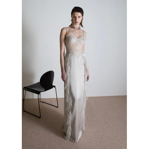 Sandra Mansour Memory Dress in Grey, view 2