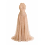 Sandra Mansour Nue Dress in Peach