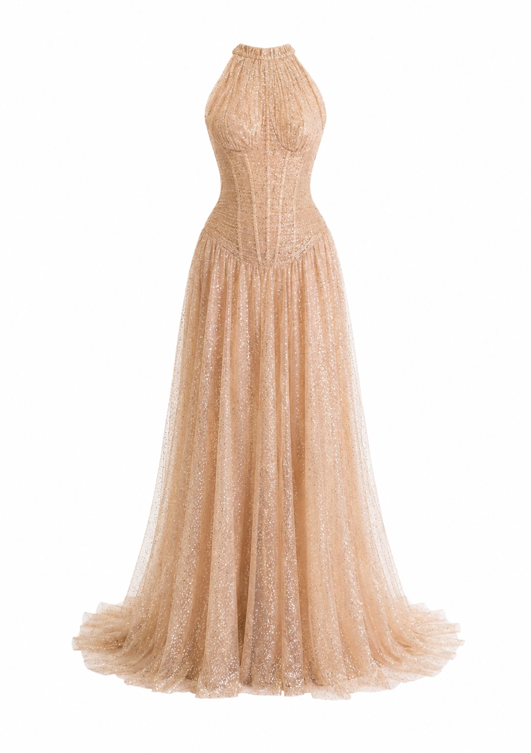 Sandra Mansour Nue Dress in Peach | Evening Gowns | Coveti Sandra Mansour Nue Dress in Peach