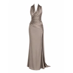 Sandra Mansour Poise Dress in Greige