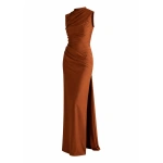 Sandra Mansour Sans Voix Dress in Rust