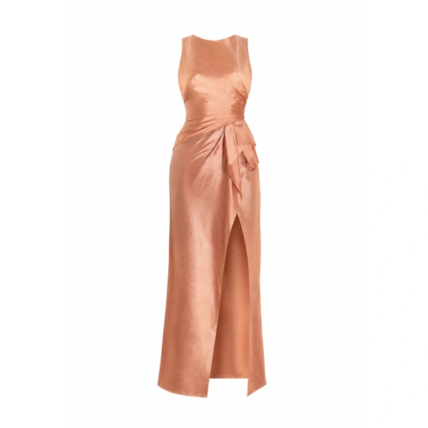 Sandra Mansour Second Skin Dress in Copper