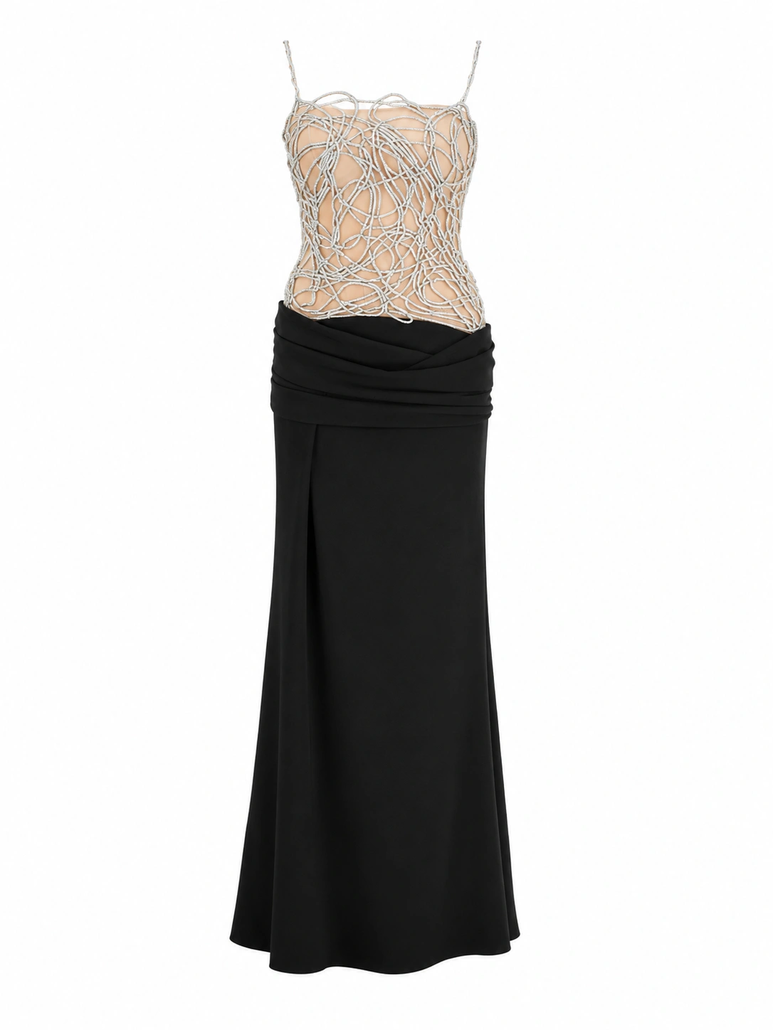 Sandra Mansour Skin of Light Dress in Nude and Black | Evening Gowns | Coveti Sandra Mansour Skin of Light Dress in Nude and Black