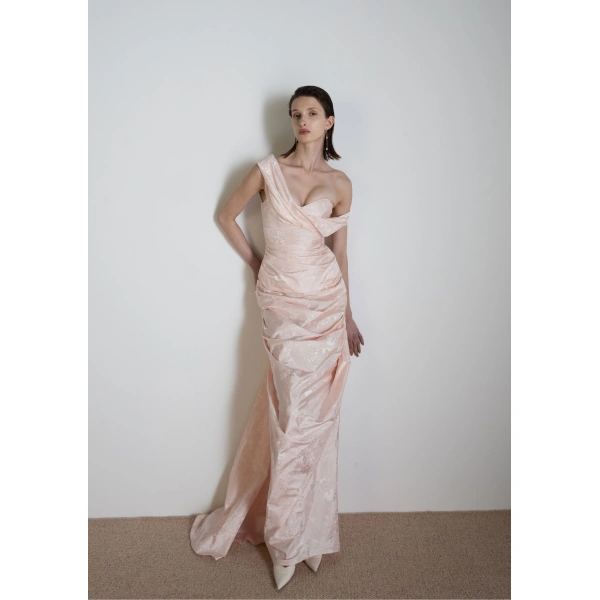 Sandra Mansour Slow Burn Dress in Pink, view 2