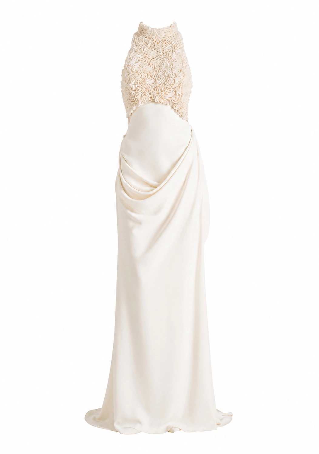 Sandra Mansour Starlet Dress in Off White | Evening Gowns | Coveti Sandra Mansour Starlet Dress in Off White