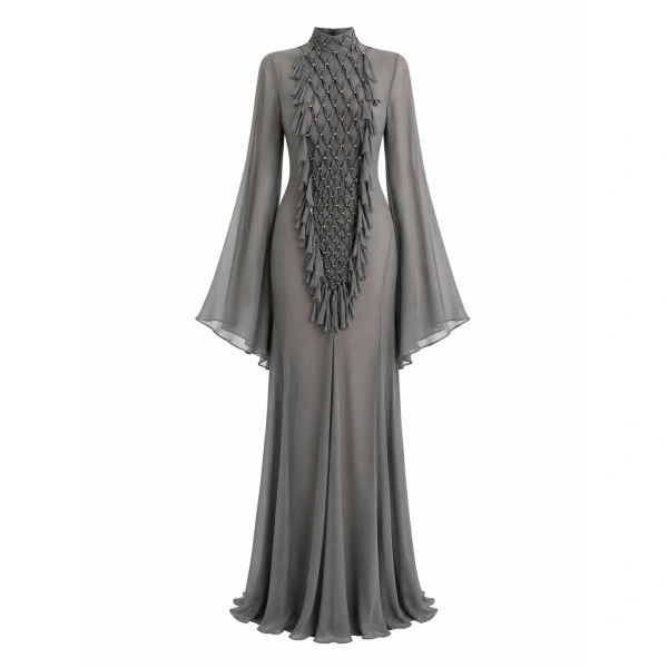 Sandra Mansour Steady Dress in Dark Grey
